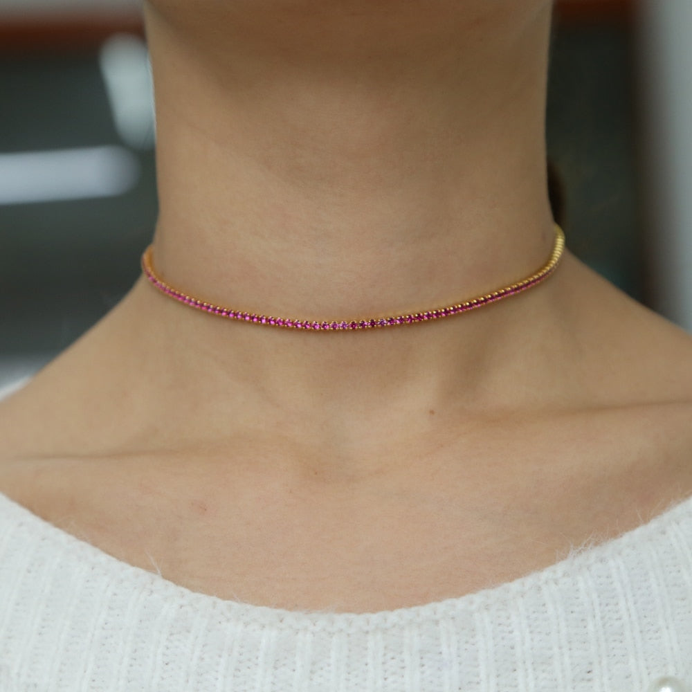 Minimalist Multicolor Choker