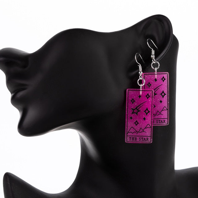 The Star Divine Tarot Earrings