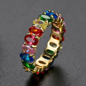 Rainbow Sparkles Ring