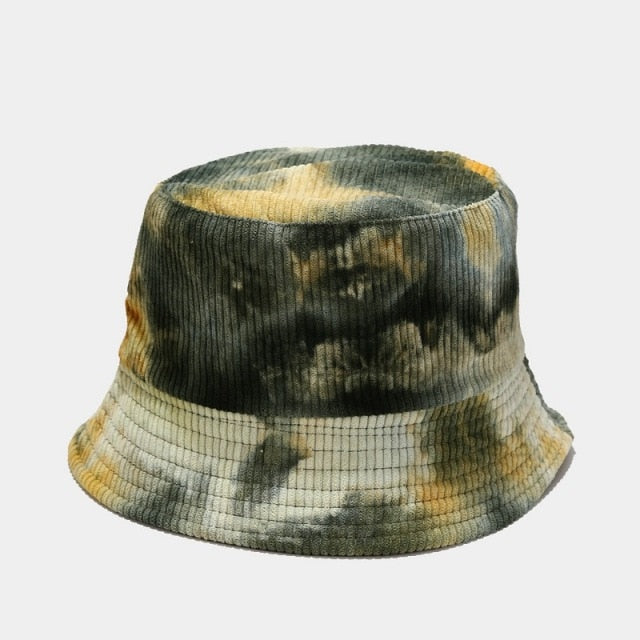 Tie-Dye Corduroy Bucket Hat