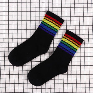 Cute Rainbow Crew Socks