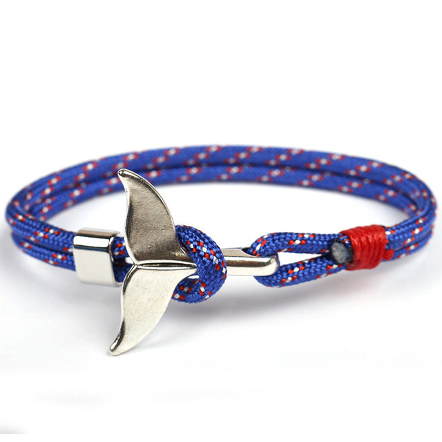 Caudal Fin Rope Bracelet - The Rainbow Locker