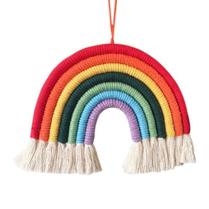 Rainbow Macrame Wall Decor