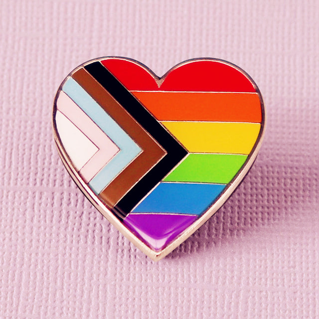 [Set of 3] Progress Pride Flag Enamel Pin