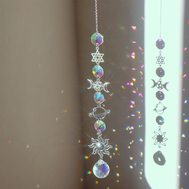 Prismatic Wiccan-Themed Suncatchers