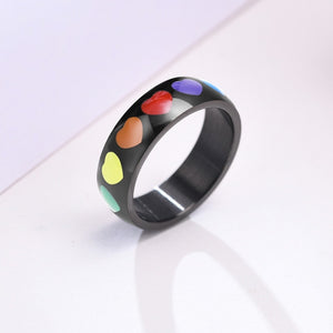 Rainbow Sweethearts Ring