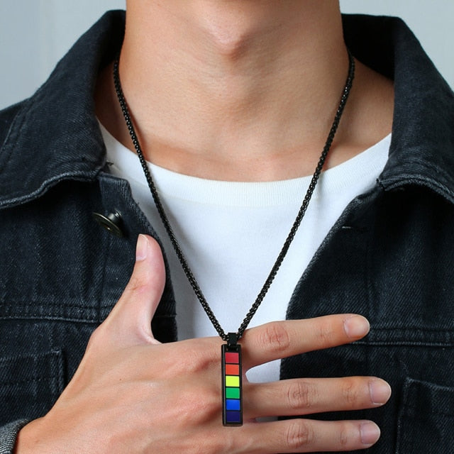 Pride Bar Tag Necklace