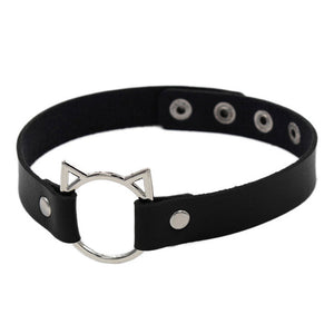 Cat Leather Choker