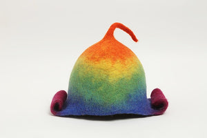 Rainbow Elf Wool Hat