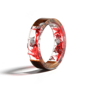 Vivid Handcrafted Wooden Ring