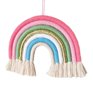 Rainbow Macrame Wall Decor