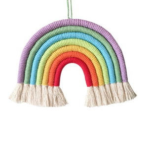 Rainbow Macrame Wall Decor