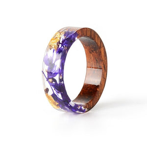 Vivid Handcrafted Wooden Ring