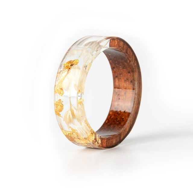 Vivid Handcrafted Wooden Ring