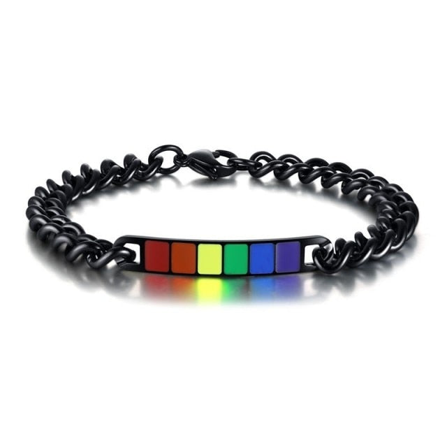 Pride Bar Couple Bracelets