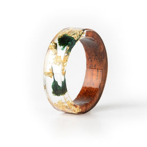 Vivid Handcrafted Wooden Ring