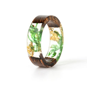 Vivid Handcrafted Wooden Ring