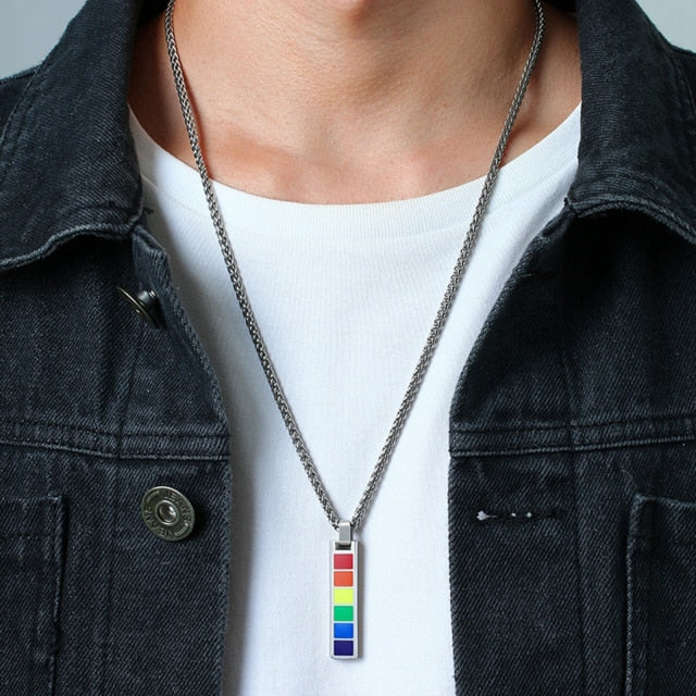 Pride Bar Tag Necklace
