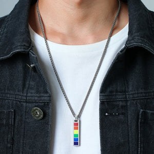 Pride Bar Tag Necklace