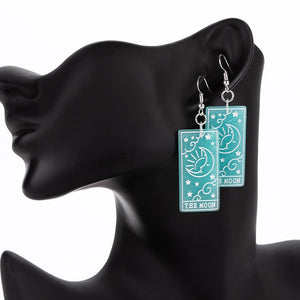 The Moon Divine Tarot Earrings