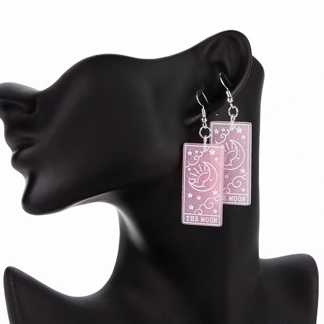 The Moon Divine Tarot Earrings