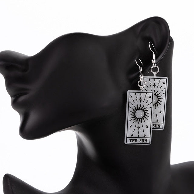 The Sun Divine Tarot Earrings