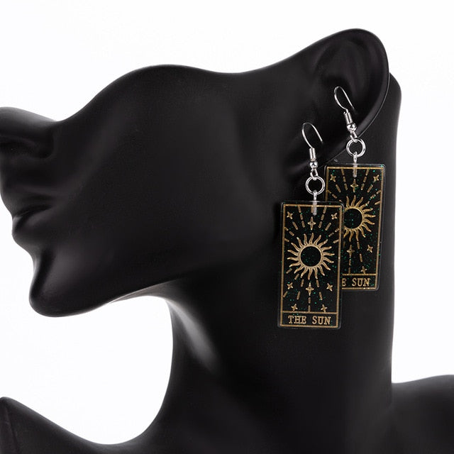 The Sun Divine Tarot Earrings