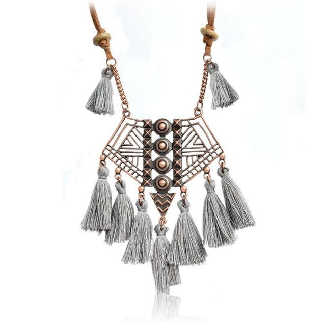 Bohemian Tassels Necklace