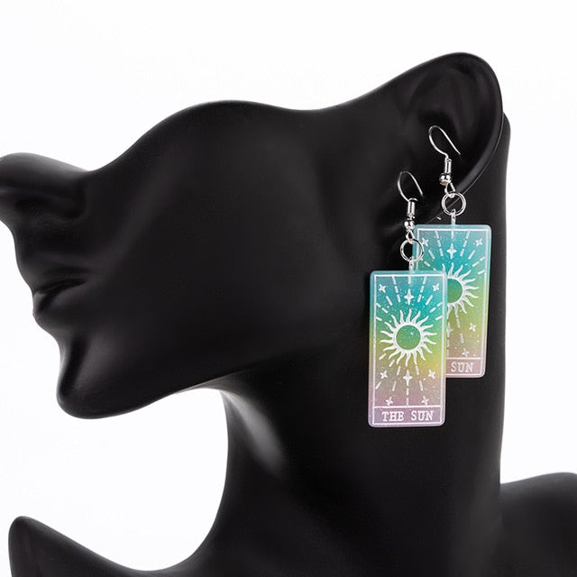 The Sun Divine Tarot Earrings