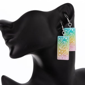 The Moon Divine Tarot Earrings