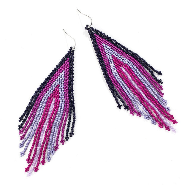 Boho-chic Beaded Statement Earrings