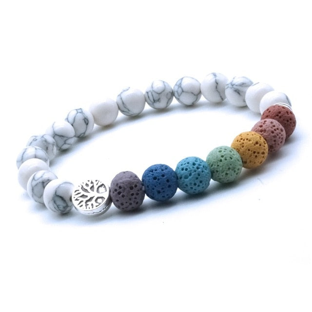 Rainbow Lava Stone Diffuser Bracelets